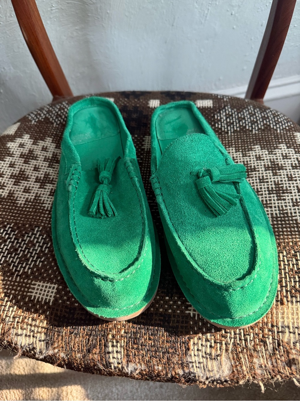 jeffrey campbell  laid back loafer mules 10